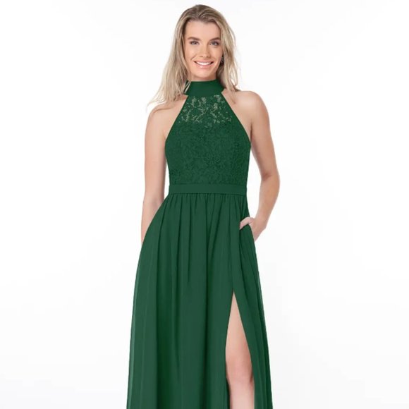 Azazie Dresses & Skirts - Azazie Emerald Green A18 "Emilia"